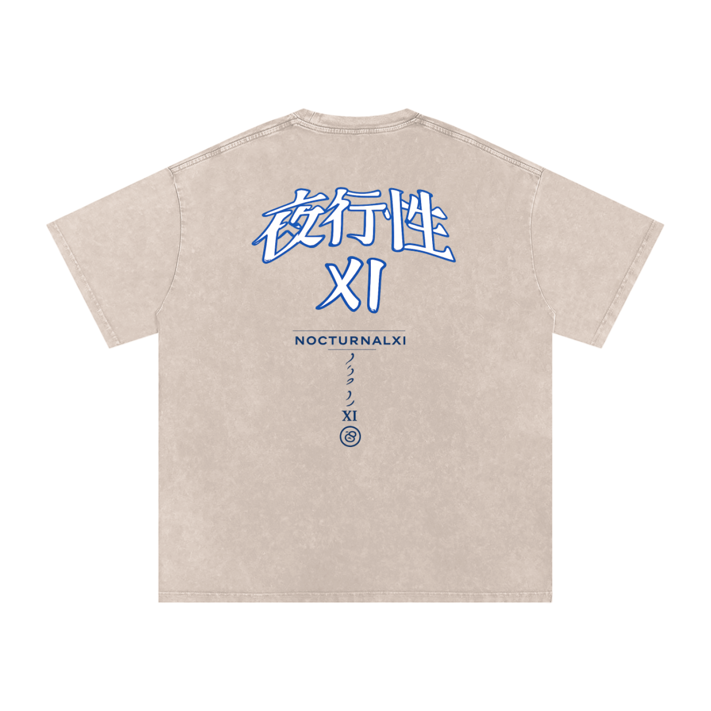japanese XI Tee Snow Washed oversized